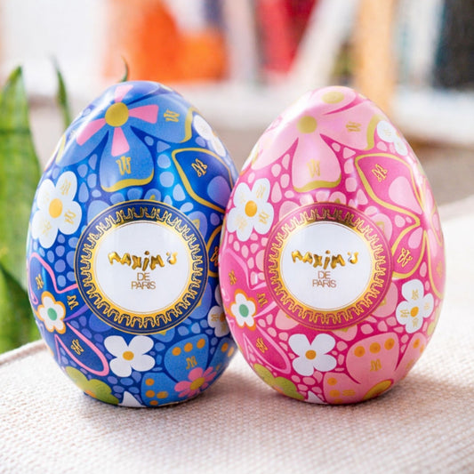 Oeuf Maxim's avec perles de céréales enrobées de chocolat au lait