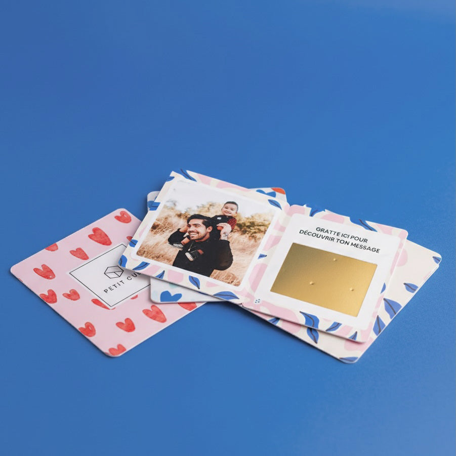Carte à gratter pour Papi