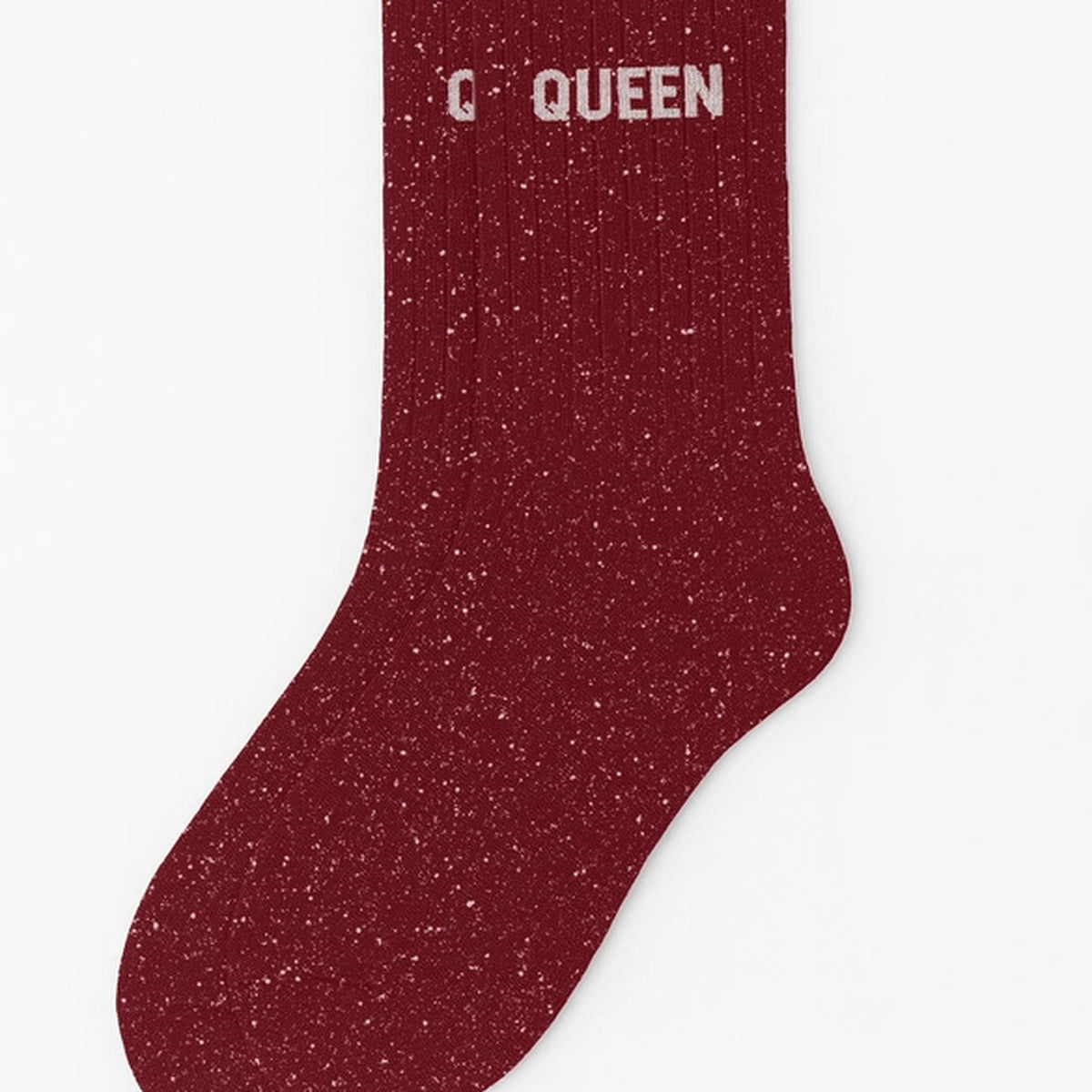 Chaussettes à paillettes 'Queen' avec texture scintillante