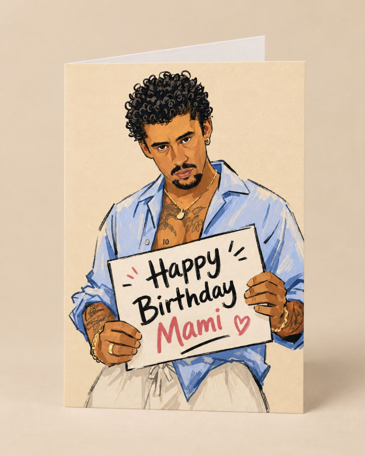 Carte d'anniversaire colorée avec motifs festifs et texte joyeux