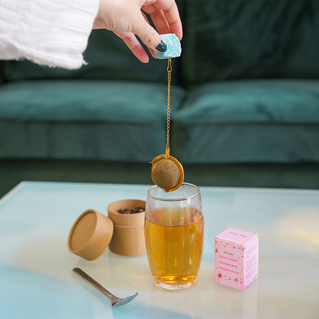 Infuseur thé pierre précieuse 4