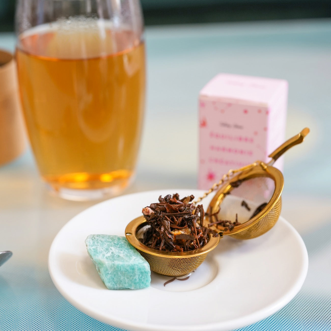 Infuseur thé pierre précieuse 3