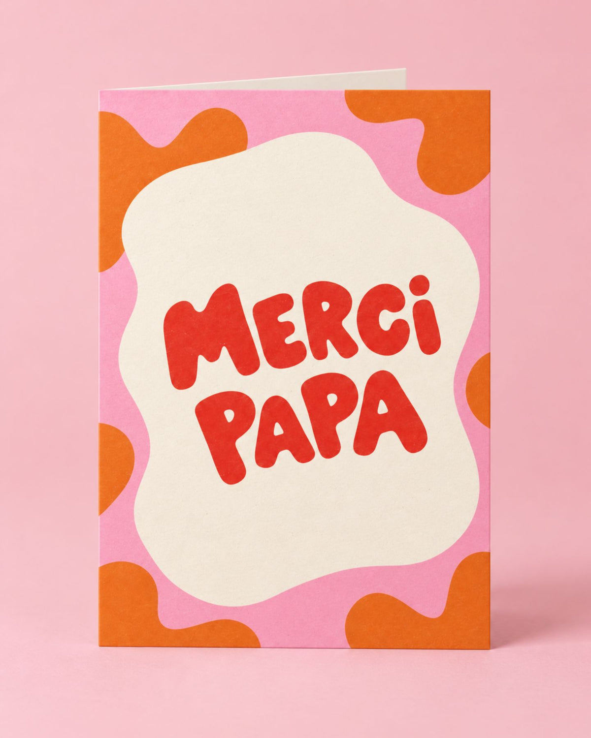 Carte colorée Merci Papa avec illustrations joyeuses