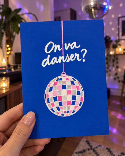 Carte personnalisée avec un design festif et coloré
