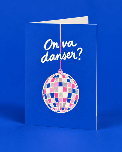 Carte personnalisée avec un design festif et coloré