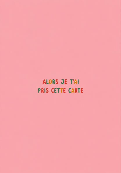 Carte de vœux avec message caché à l'intérieur