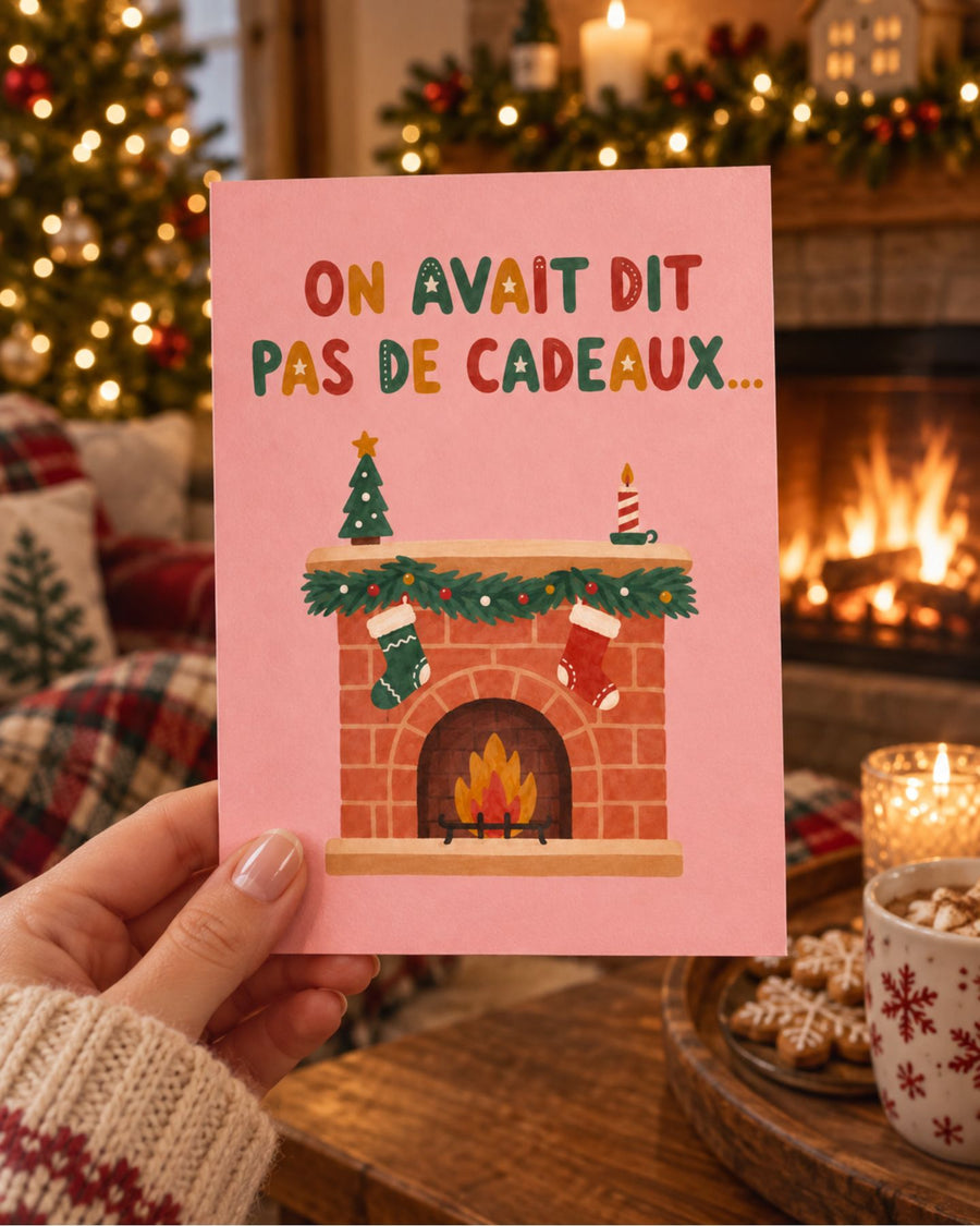 Carte de vœux avec message caché, style minimaliste