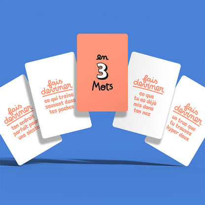 Jeu de cartes Ping-pong mot avec illustrations colorées