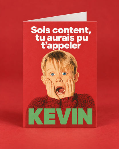 Carte humoristique avec un design inspiré de "Maman j'ai raté l'avion