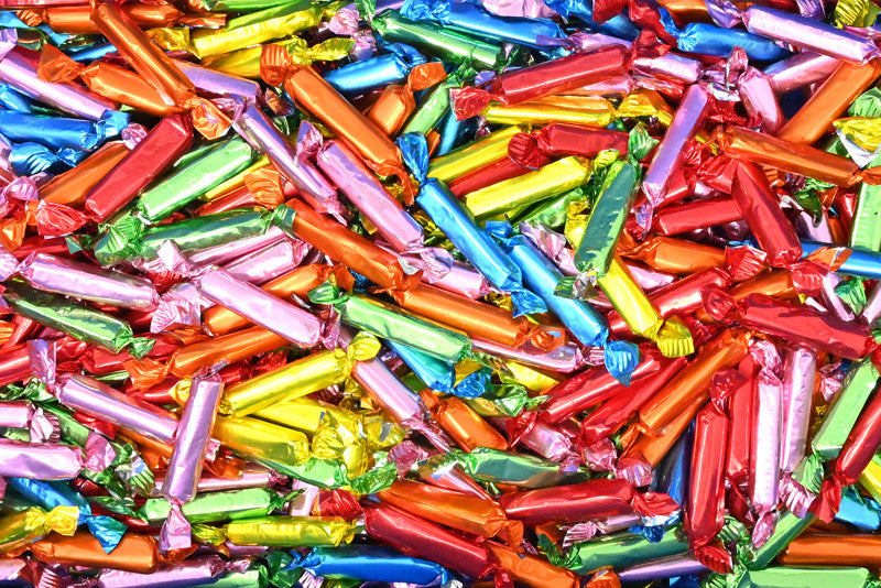 Sucres d'orge colorés