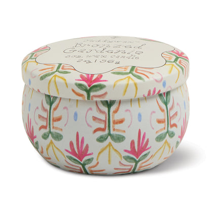 Bougie tulipe Paddywax avec motif floral délicat