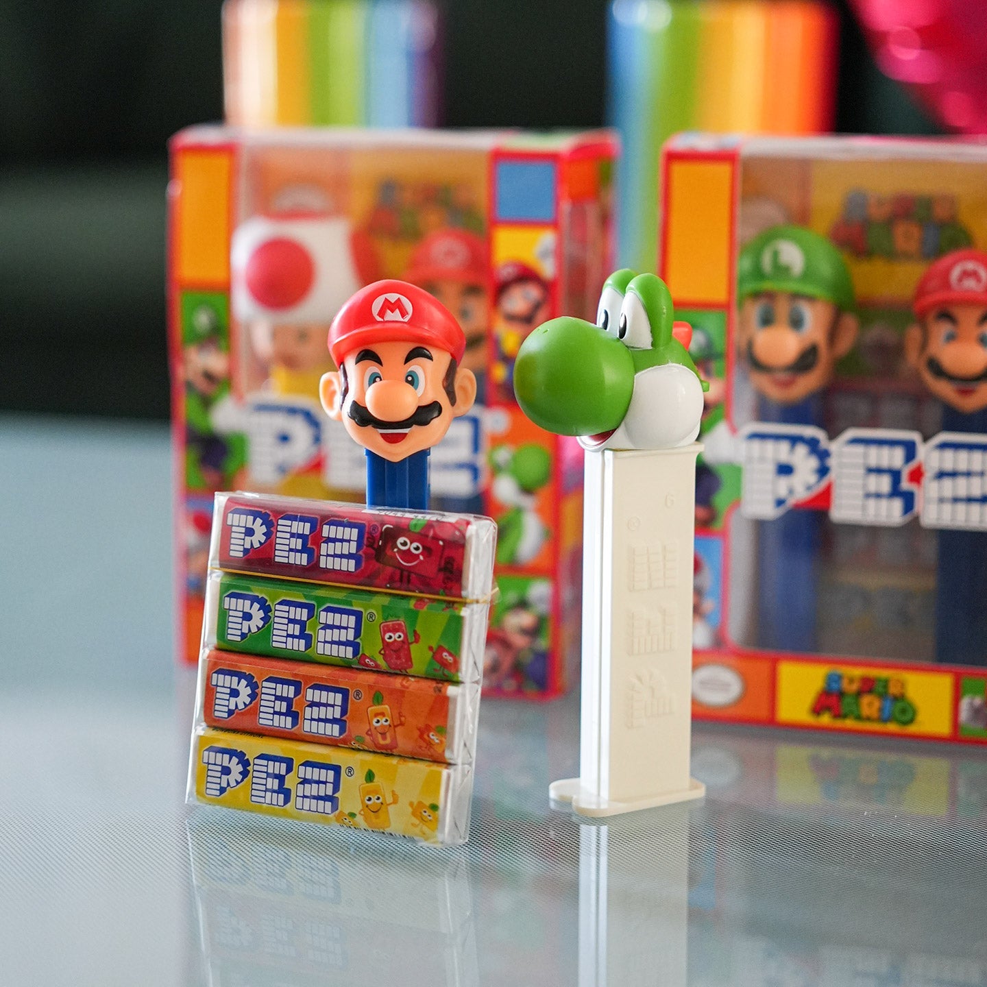 Pez nintendo mario luigi toad et yoshi - petit cube
