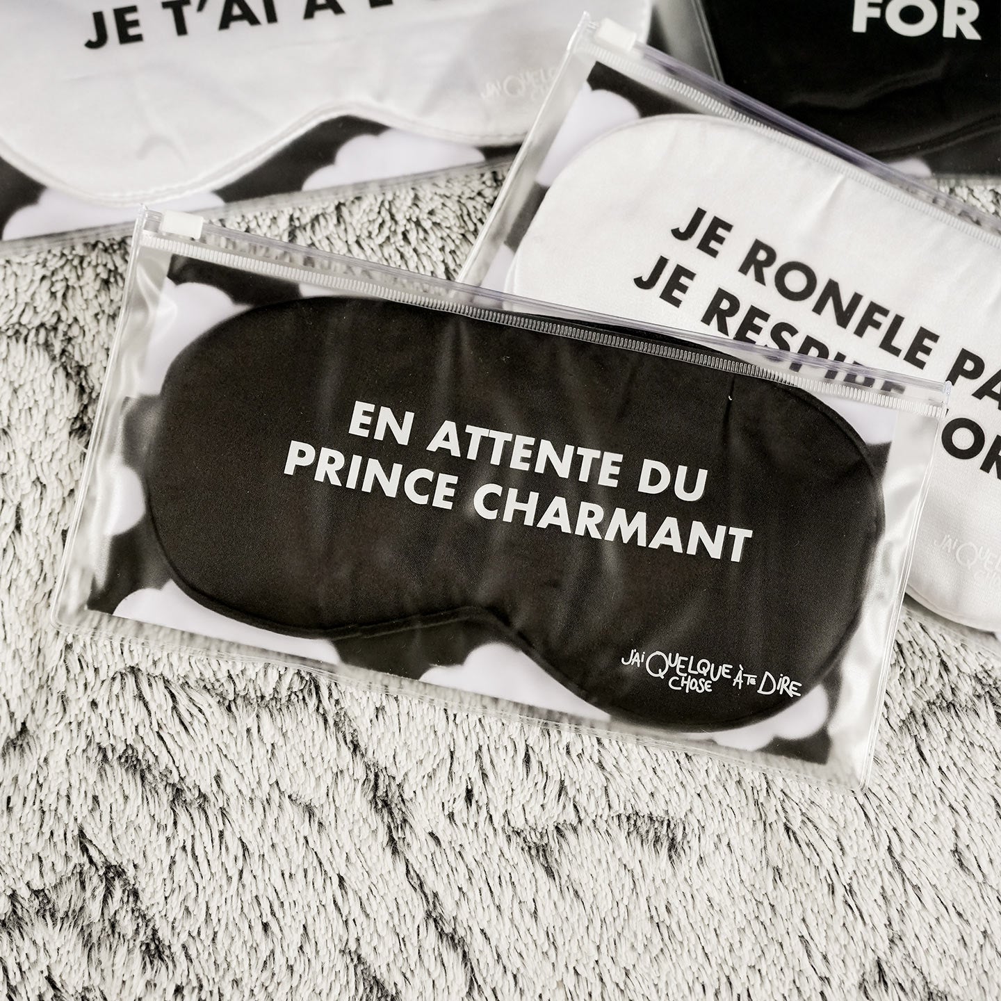 Masque de nuit à message - petit cube